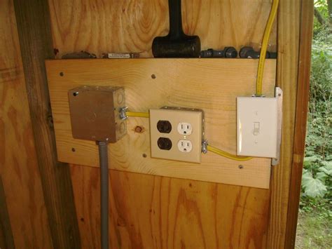 wiring a shed electrical outlet